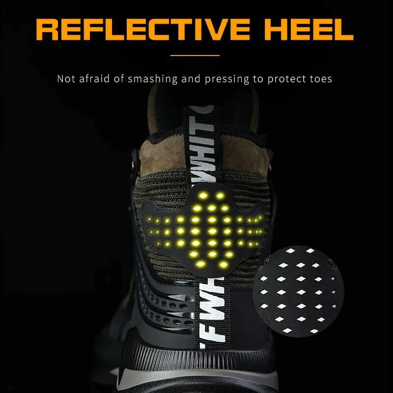 Dropshipping obuwie robocze stalowa nasadka na palec buty ochronne mężczyźni norma europejska antyprzebiciowe buty sportowe obuwie ochronne duże rozmiary 37-50