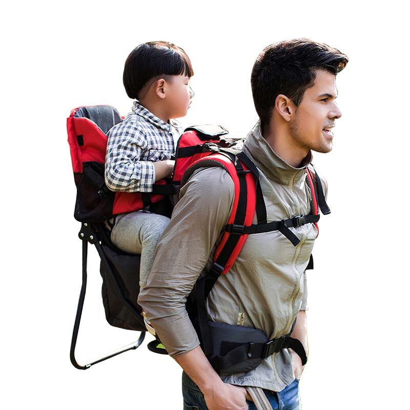 Criança do bebê caminhadas transportadora mochila backrest viagem da criança ao ar livre escalada cadeira de ombro levar para trás cadeira