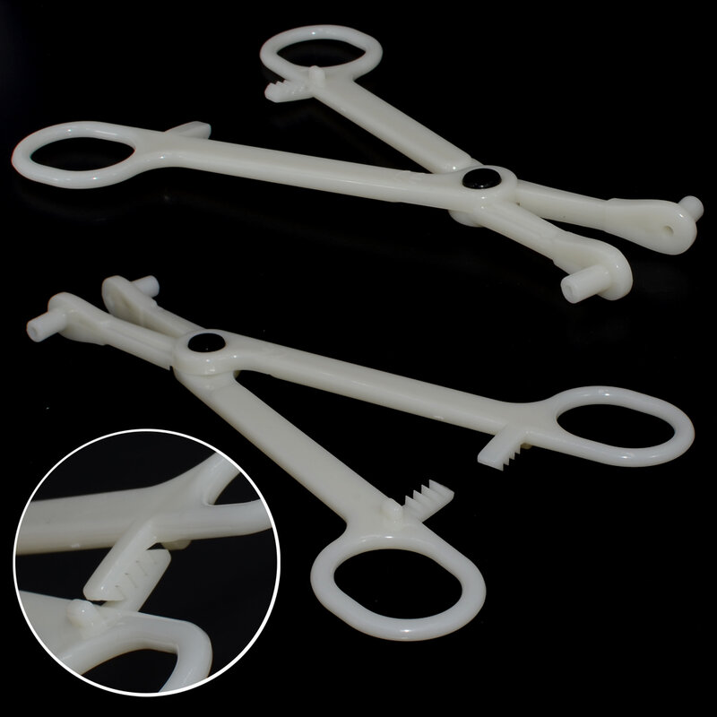 1PC Disposable Opening /Closing Clamp Pliers Sterilized By EO Gas PC Forceps Clamp Ear Nose Lip Belly Body Piercing Forcep Tools