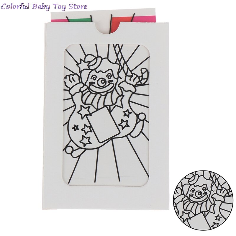 Zmiana Clown karta kolorów magiczne sztuczki zabawki dla dzieci bliska scena magiczne rekwizyty łatwe Do zrobienia klasyczne zabawki dla dzieci