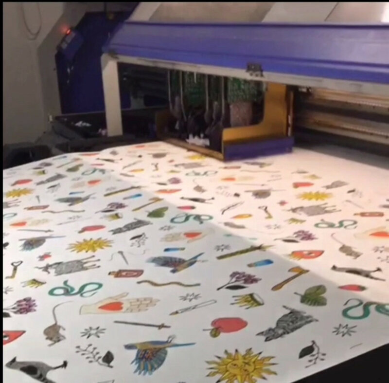 Profesjonalna ochrona środowiska wysokiej jakości tkanina z nadrukiem nylonowym, wszelkie wzory drukowania można dostosować