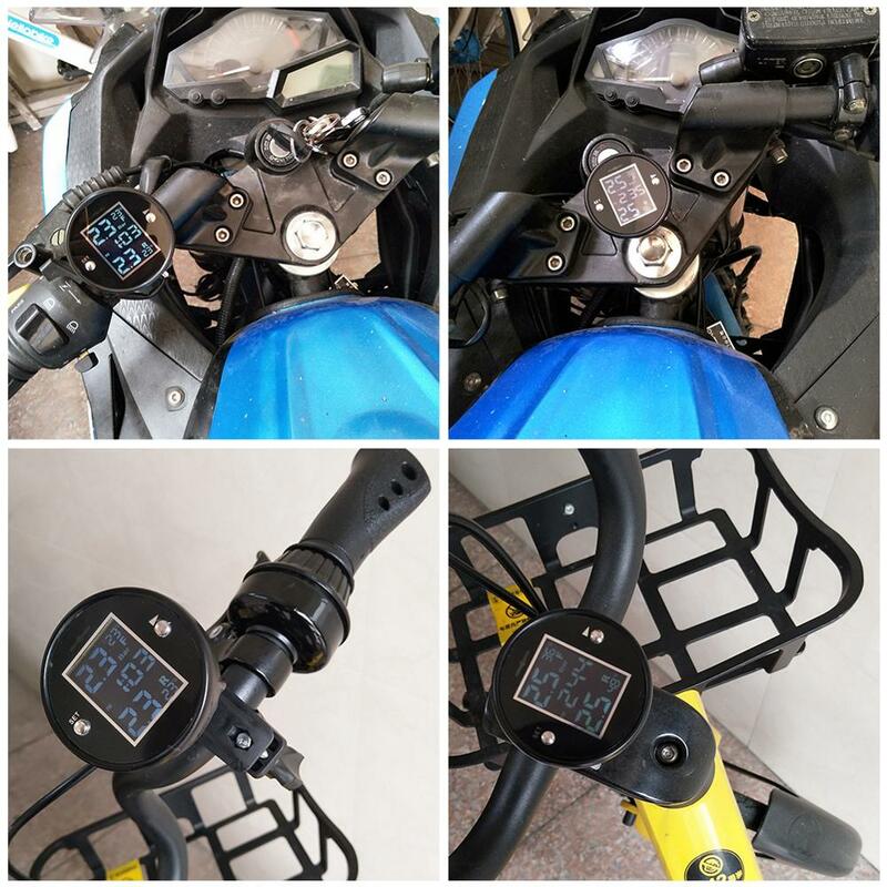 Sistema de control de presión de neumáticos, 2 sensores TPMS, fabricante chino, venta al por mayor, motocicleta, scooter, autobike