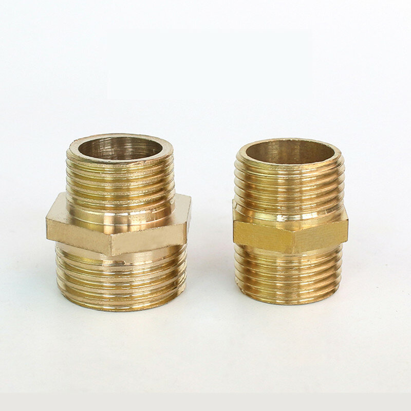 Rosca externa doble de diámetro igual al cobre, 1/4 rosca externa, conversión 1/2, diámetro Variable, 3/8 giros, Junta 1/8