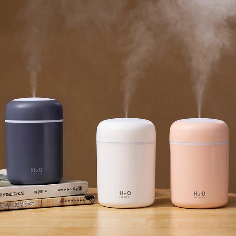 300ml Portable Humidifier USB Ultrasonic Dazzle Cup Aroma Diffuser Cool Mist Maker Air Humidifier Purifier with Romantic Light