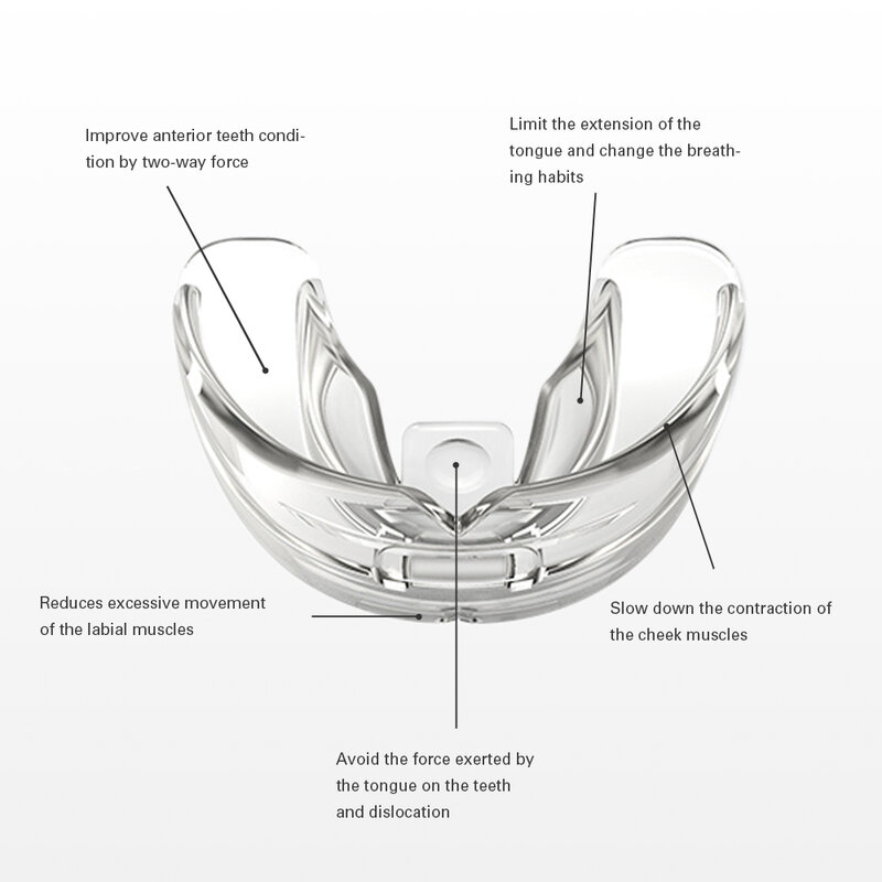 Próteses dentárias ortodônticas dente ortodoncia ferramenta de alinhamento dentes moagem guardas aliviar o bruxismo novo