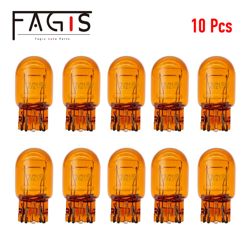 Fagis-自動車用リアフォグランプ,自動車用電球,SMART,T20 7440,7443,w21w,w21/5w,10個