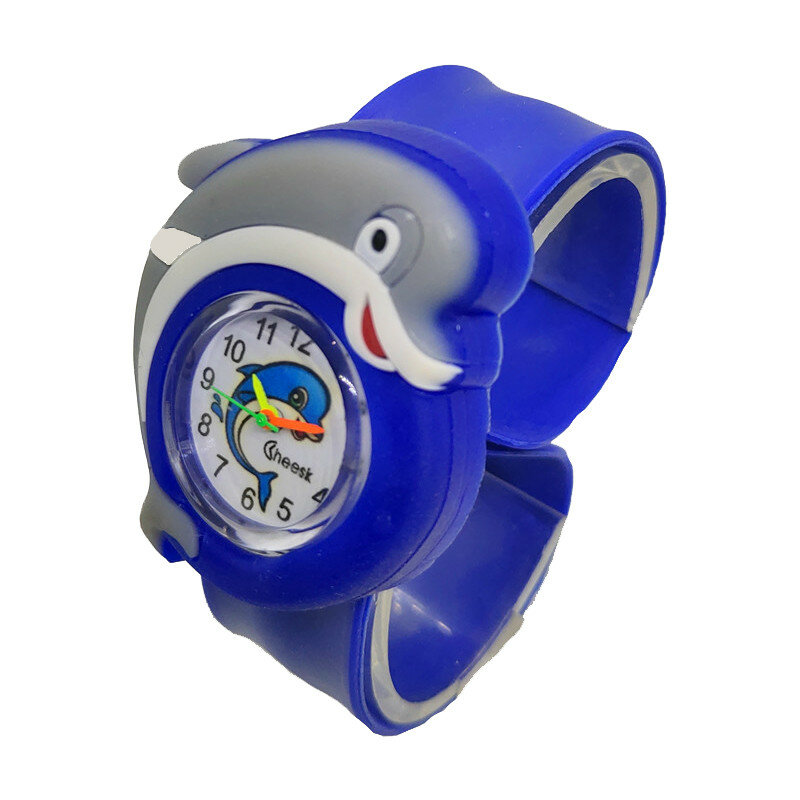 Прямая поставка, детские спортивные кварцевые часы с изображением дельфина, для мальчиков и девочек, детские часы, подарок на день рождения,...