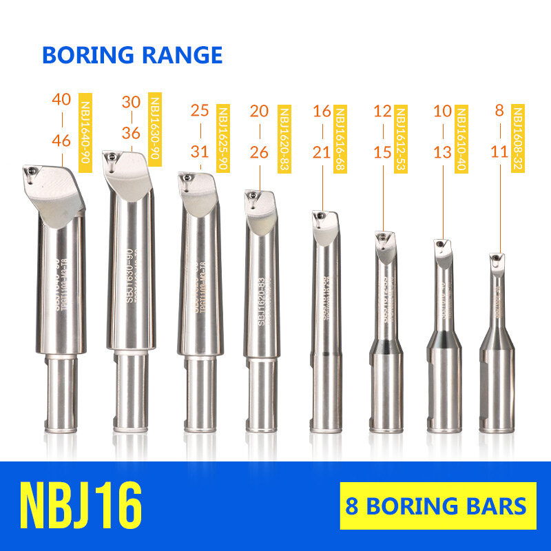 Fine-tuning fine boring cutter, adjustable high-precision small hole boring cutter set, machining center boring cutter head NBJ1