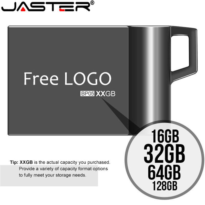 JASTER USB 2.0 미니 플래시 디스크 태블릿 PC, 방수 펜드라이브, 절묘한 패션 선물, 커스텀 로고, 4GB, 8GB, 16GB, 32GB, 64GB
