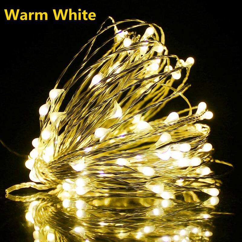 Remote Control Fairy Lights USB Battery Operated LED String Lights Timer Copper Wire Christmas Decoration Lights Waterproof