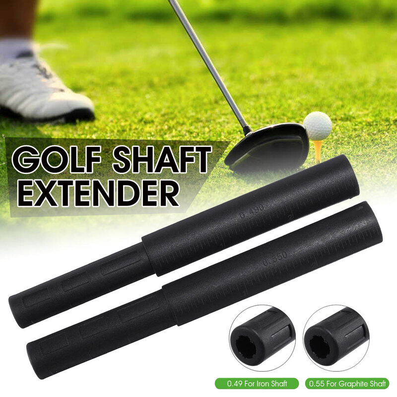 1 Stück schwarzer Golfschläger Kohle faser Verlängerung stangen Kit Butt Extender Stick für Eisen/Graphit Welle Putter Golf Zubehör