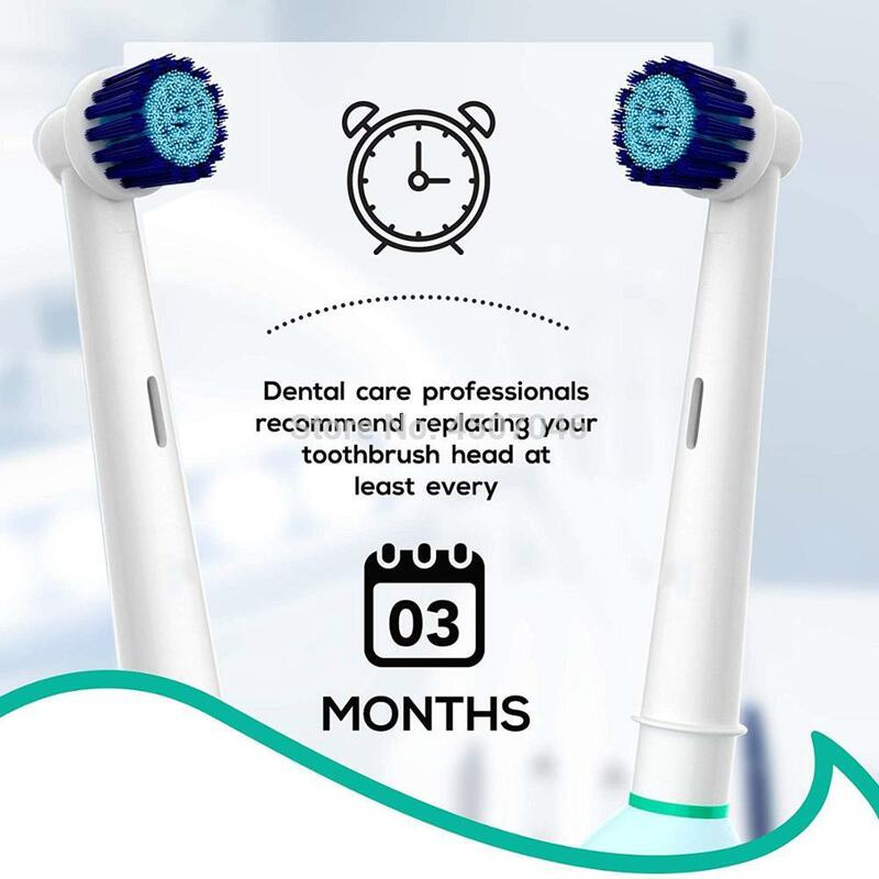 Oral-B Toothbrush Sensitive Replacement Head Generic | Gentle-Action Tooth Brush Heads | Sensitive Gums Teeth & Whitening Action