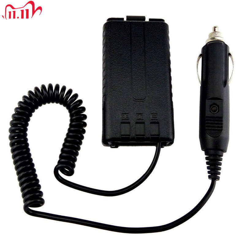 Original baofeng carro carregador de bateria eliminador adaptador para UV-5R UV-5RB UV-5RA série rádio em dois sentidos walkie talkie acessórios