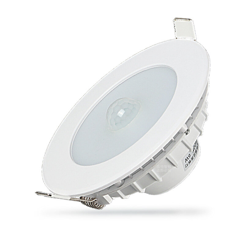 Lampu Sorot Sensor Gerak Inframerah PIR LED 3W / 6W / 9W / 12W / 18W Lampu Langit-langit Tersembunyi Otomatis AC 220V/230V/240V