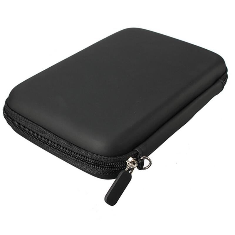 Preto casca dura exterior carry caso saco para 7 polegada navegação gps bolsa protetora transportando capa