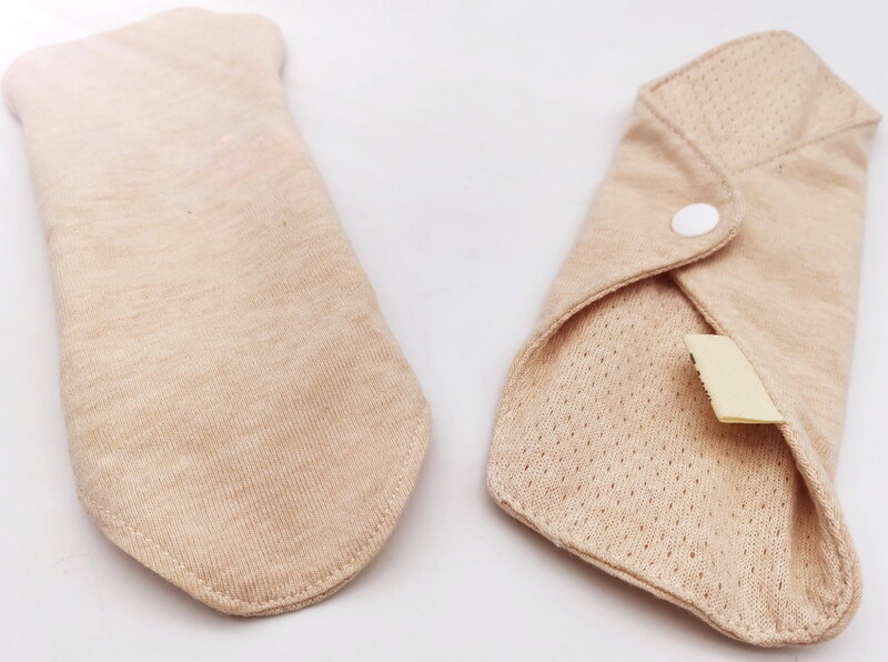 5 pçs reutilizáveis almofadas menstruais lavável almofadas de algodão feminino almofadas sanitárias guardanapo macio almofada de pano forro calcinha higiene feminina 18*6cm