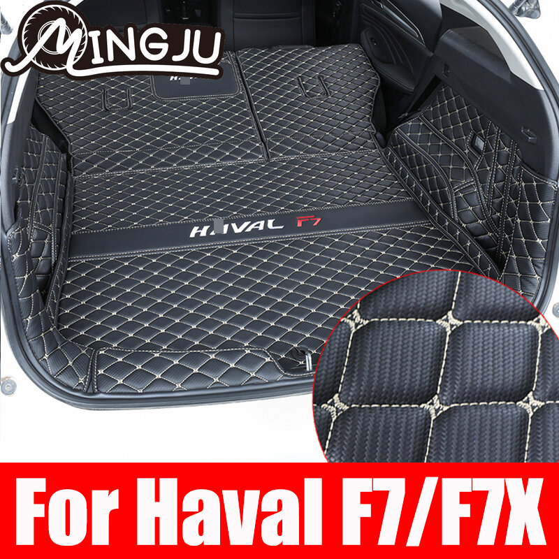 For Haval F7 F7X 2019 2020 2021 Car Accessories Trunk Protection Leather Mat Catpet Interior Cover Part Auto Styling