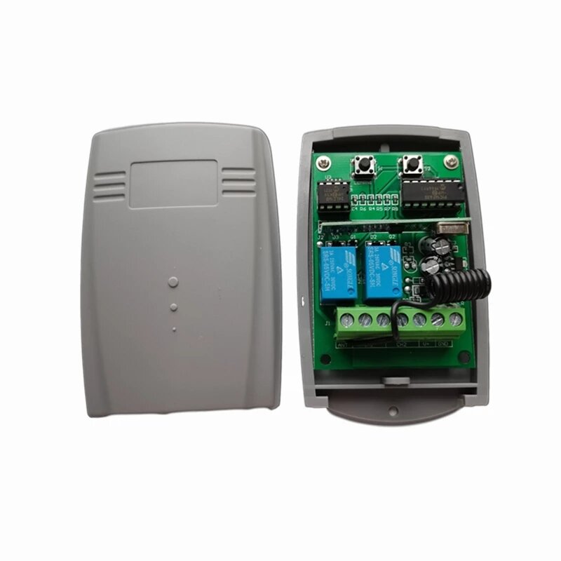 Receptor de Control remoto para puerta de garaje, 433 MHz, 12V-24V, CC 433,92 MHz, transmisor de código fijo