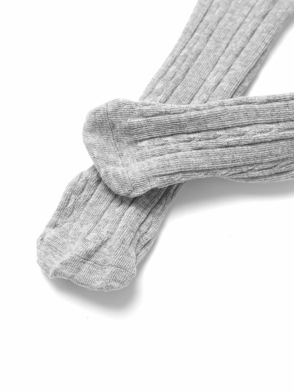 Celana legging katun bayi laki-laki perempuan, kaus kaki ketat musim semi musim gugur elastis hangat tertutup kaki stoking rajut