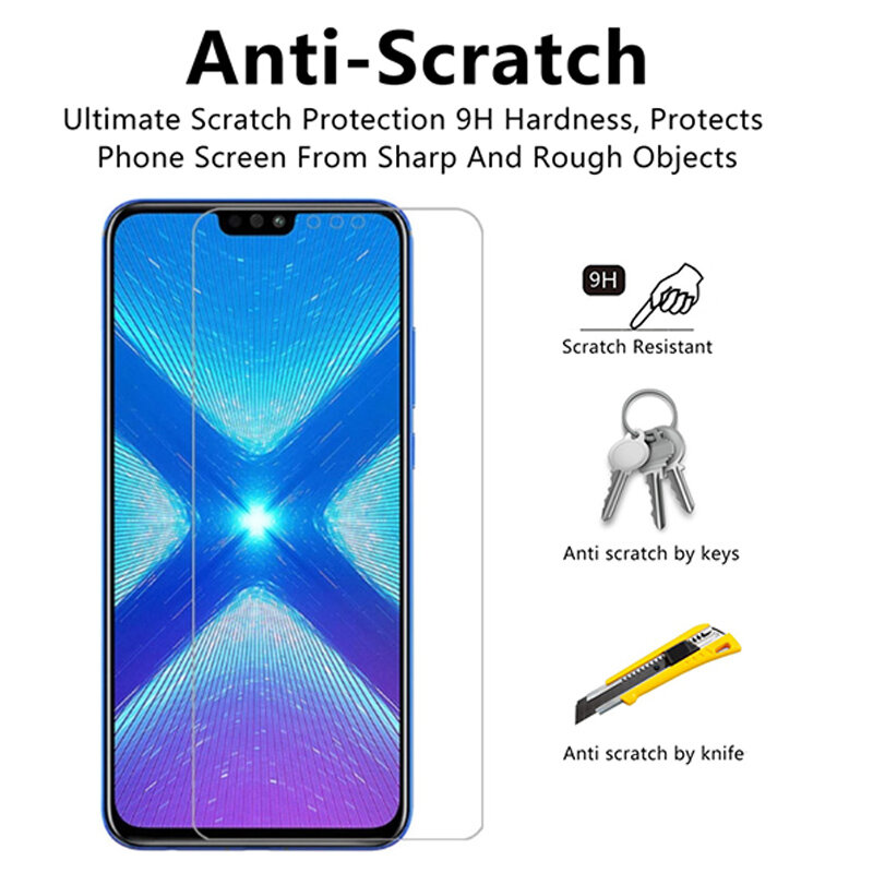 9H Protective Glass For Huawei Honor 10 10i 10 Lite Tempered Screen Protector For Honor 9 9X 8 8X 8A 8C 8S 8 Lite 20 20S Glass