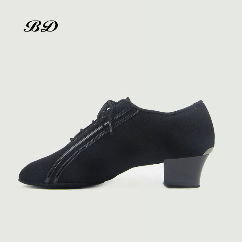TOP scarpe da ballo da uomo Latin Snakeskin Ballroom Heels 4.5 Lace High-end dedicato Salsa FREE BAG traspirante Oxford Cloth Canvas