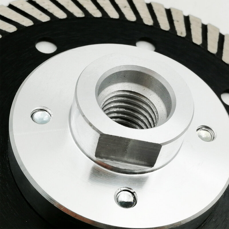 SHDIATOOL-disco de corte de hoja Turbo estrecha prensada en caliente para mampostería, granito, mármol y hormigón, diámetro de brida M14 de 105mm/4 pulgadas, diamante