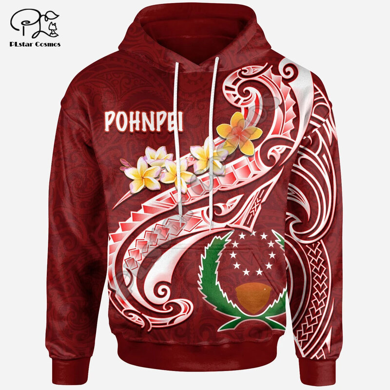 PLstar Cosmos 3D Print Pohnpei polinesian Culture Tribe Turtle Tattoo Unisex, ropa de calle Harajuku divertida, Hoodies-d19 con cremallera