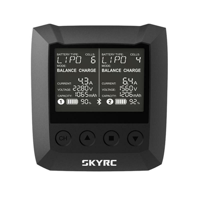 SKYRC-cargador de batería inteligente B6 Nano DUO 2x100W, 15A, CA, bluetooth, descargador, compatible con aplicación de SkyCharger
