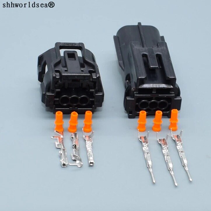 worldgolden 3 Pin male female 6189-1129 6188-4920 12353 Wire Connector Headlight Lamp Socket Camshaft Sensor Plug For Toyota