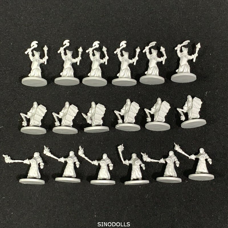New 18PCS/Set D&D Dungeons & Dragon Role playing Marvelous Miniatures Model Wars Board Game Figures Free shipping
