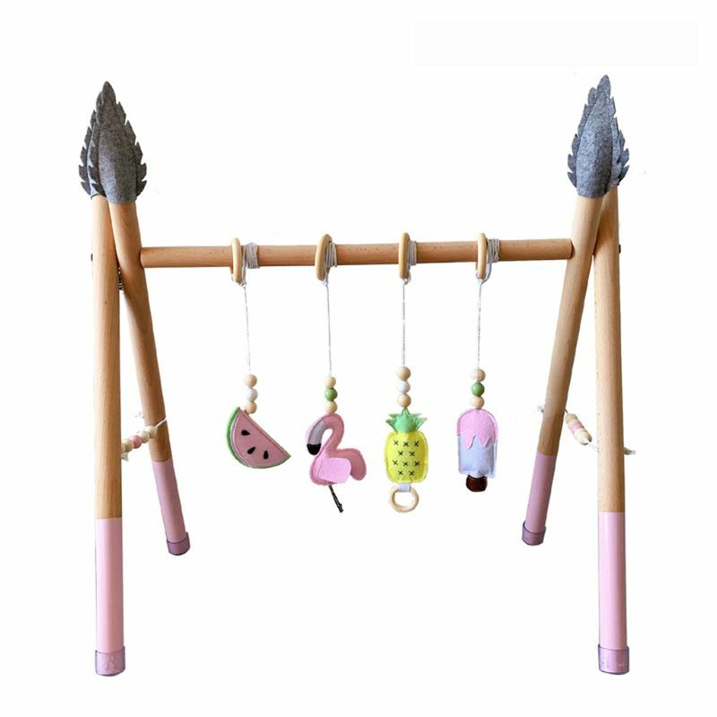 2024 New Baby Fitness Rack Nursery Sensory Ring-pull Toy Infant Toddler Room Decoration