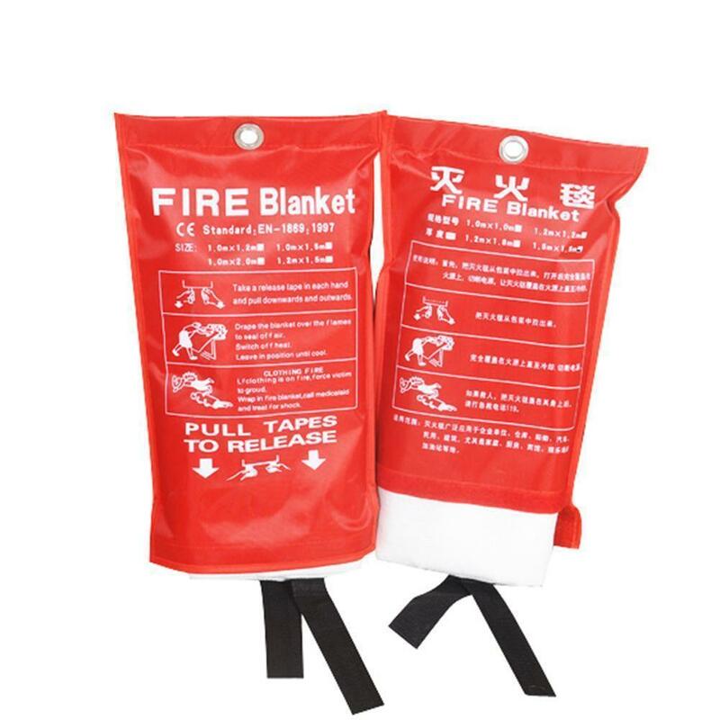Fogo cobertor de emergência fibra de vidro pano sobrevivência extintor de incêndio cozinha abrigo tenda fogo escritórios segurança protetor capa