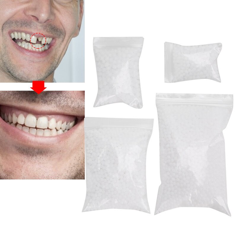 Grau plástico especial dentes temporários do reparo da dentadura do grânulo do dente para o enchimento faltando dentes quebrados material de enchimento dental