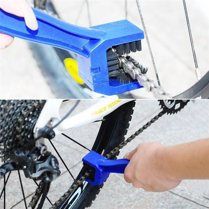 รถจักรยานยนต์จักรยาน Chain แปรงทำความสะอาดแปรงไฟฟ้ารถจักรยาน Flywheel Maintenance ทำความสะอาดจักรยานเสือภูเขาล้างเครื่องมือ
