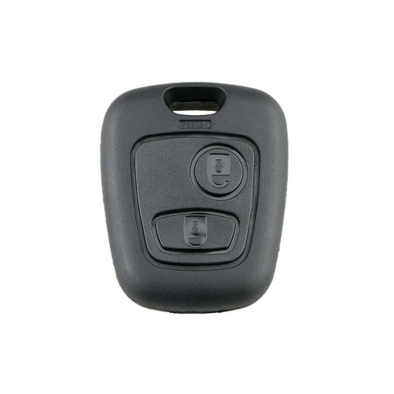 Carcasa para llave de coche, carcasa con 2 botones, hoja 307, compatible con citroën C1 / C2 / C3 / C4 / XSARA Picasso / Peugeot 307 / 107 / 207 / 407