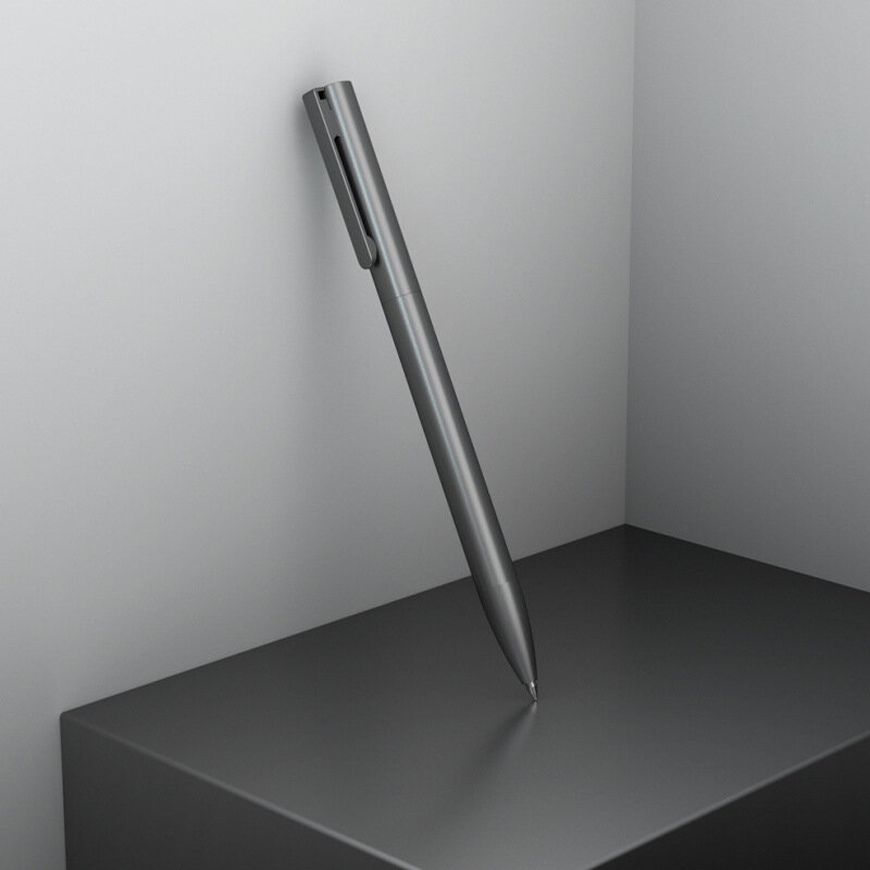 Beifa ปากกาหมึกเจลโลหะหมุนได้0.5มม. สีดำสำหรับใช้ในเครื่องเขียนสำนักงานโรงเรียน