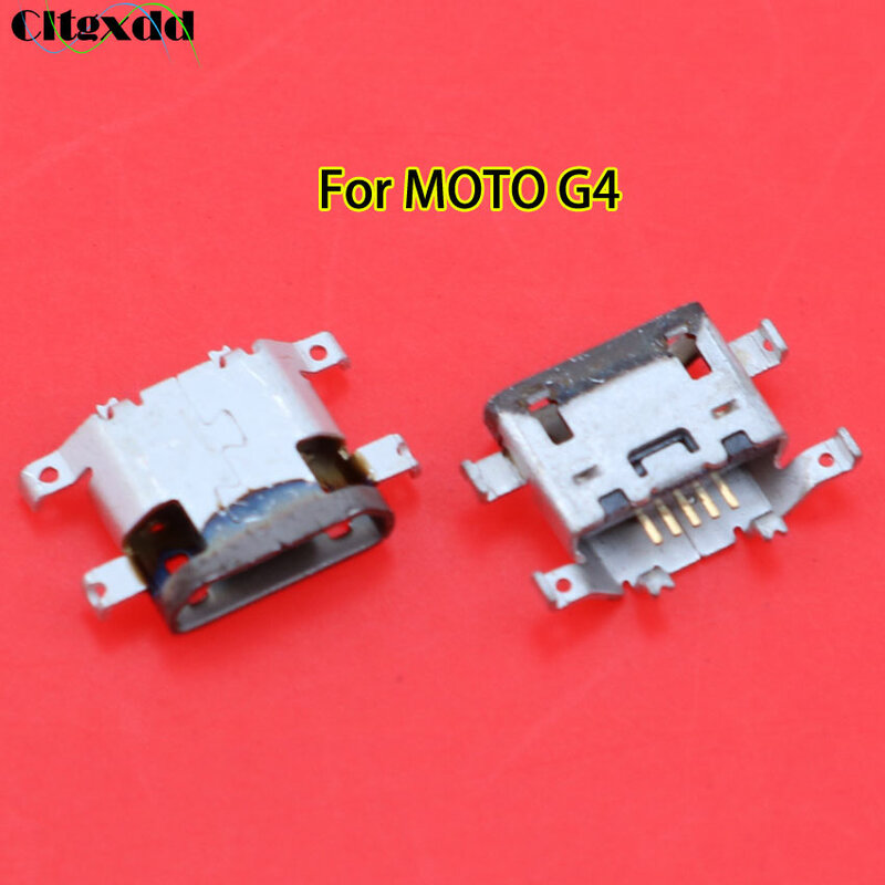 Conector Micro USB hembra, puerto de carga de 5 pines para Motorola Moto X G G2 G3 G4 G4Plus G4Play G5 G5S G5Plus G6 E3, 1 unidad