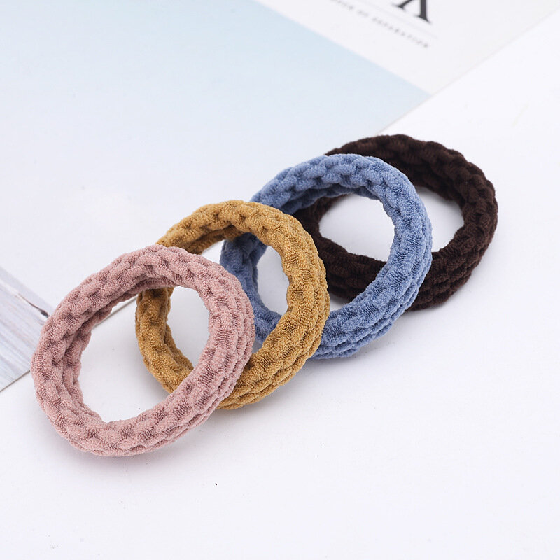 10PCS Women Girls Simple Basic Elastic Hair Bands Ties Scrunchie Ponytail Holder Rubber Bands Fashion Headband Hair Accessories