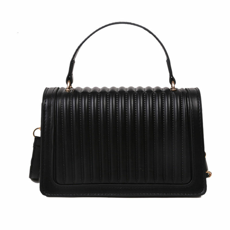 Fashion Solid Color Handbags For Women High Quality Retro Pu Leather Shoulder Mini Designer Simple Style Female Crossbody Bag