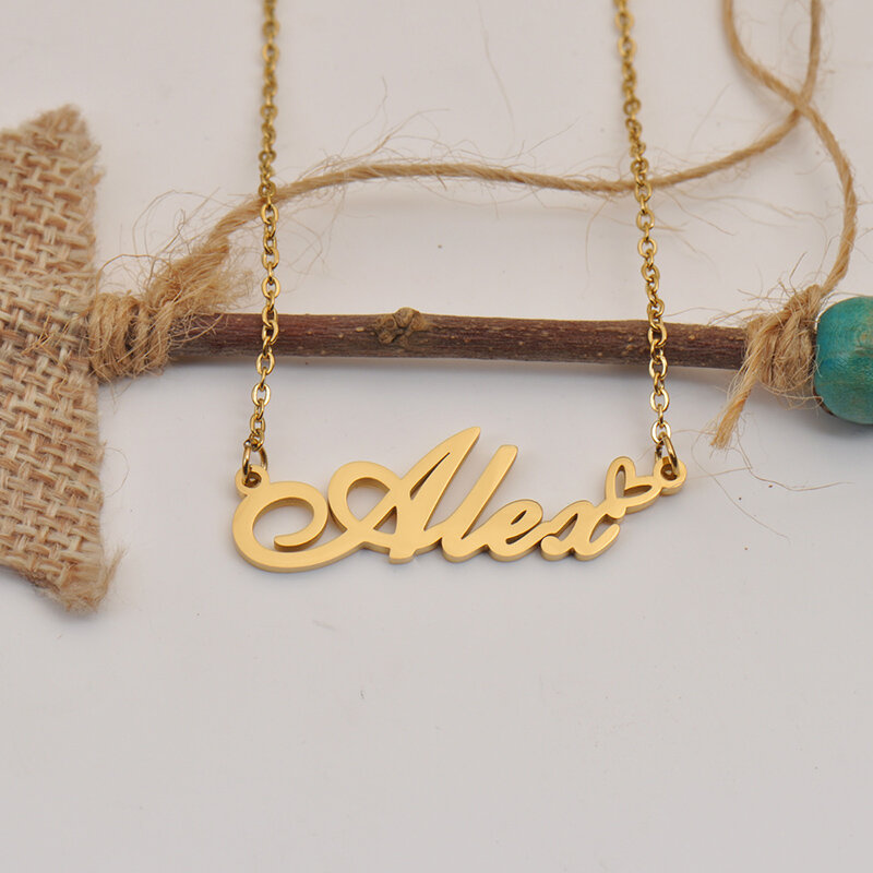 Ожерелье с персонализированным персонажем «Бог с любовным сердцем» с именем Мила для лучшего друга, ювелирные изделия в подарок