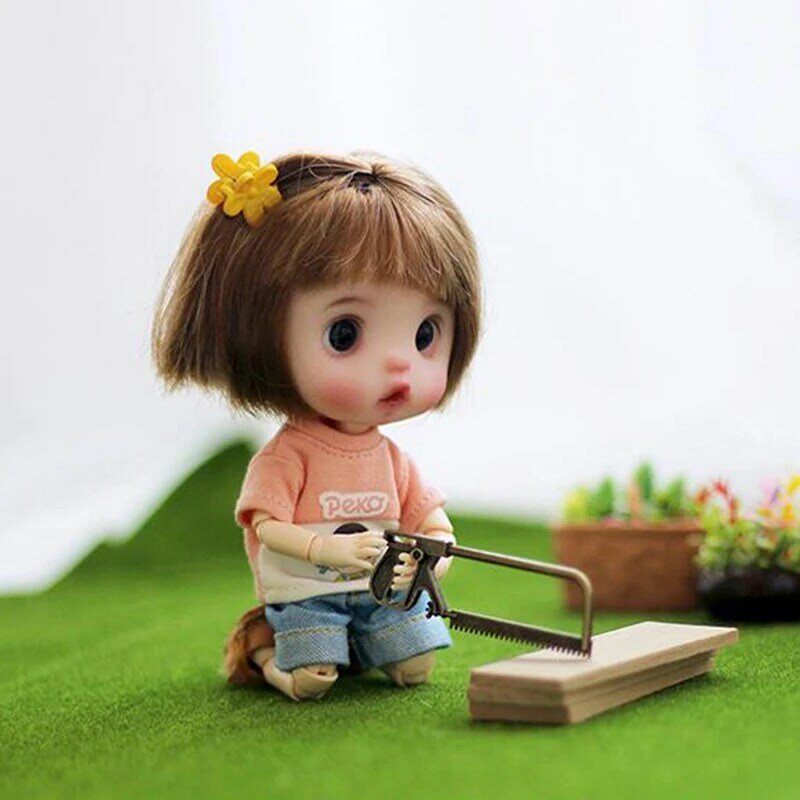 1/12 Doll House Miniature Alloy Saw Simulation Tool Model Toys for Mini Decoration Dollhouse Accessories