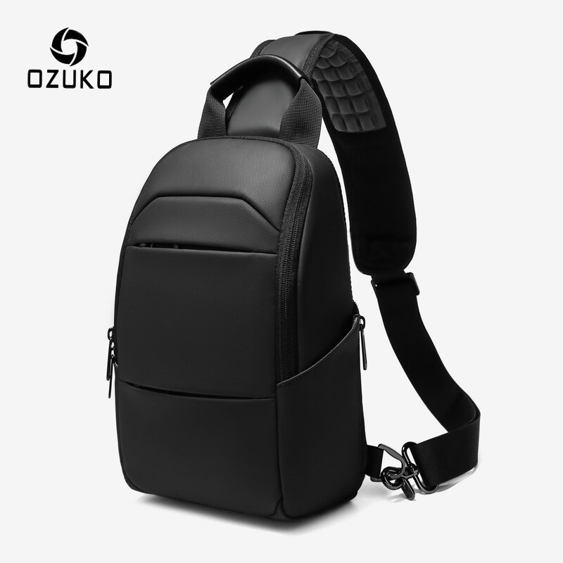OZUKO Мужская водонепроницаемая сумка через плечо, Высококачественная Мужская сумка через плечо, Короткая Повседневная сумка на лямках для 9,7-дюймового iPad, Новинка