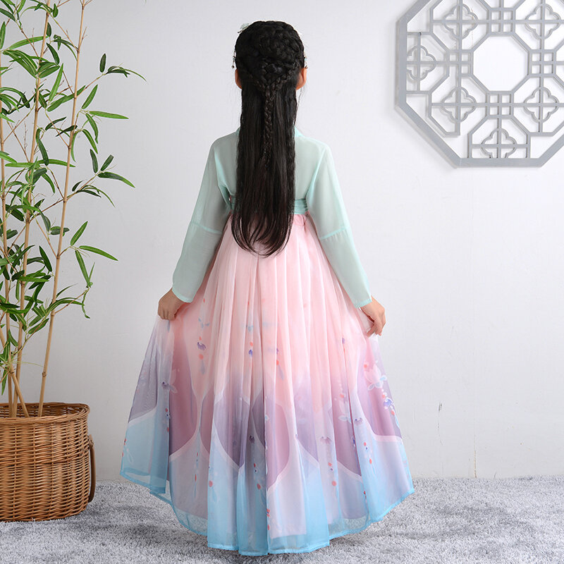 女の子のための刺繍が施された長いウェディングドレス,「誕生日パーティー,ダンス,中国