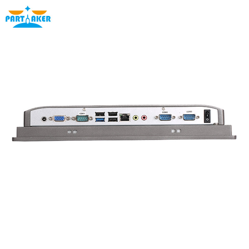 Partaker Z17 Industrial Panel PC IP65 All In One PC 12นิ้ว Intel Core I5 4200U 3317U 10-หน้าจอสัมผัสแบบ Capacitive