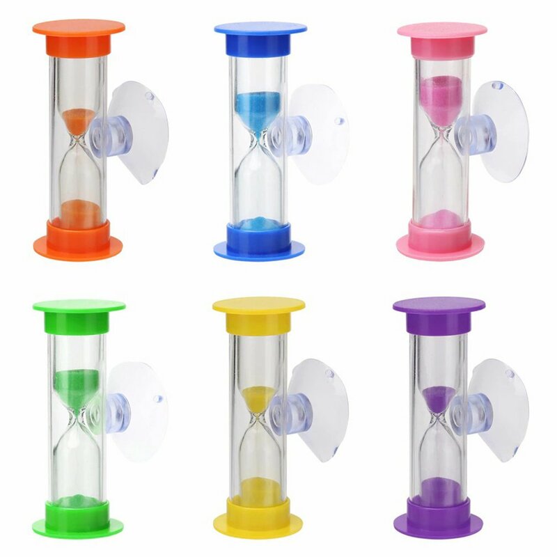 3 Minutes Kids Teeth Brushing Timer With Suction Cup Home Decoration Handmade Hourglass Children's Brushing Timer Home Care