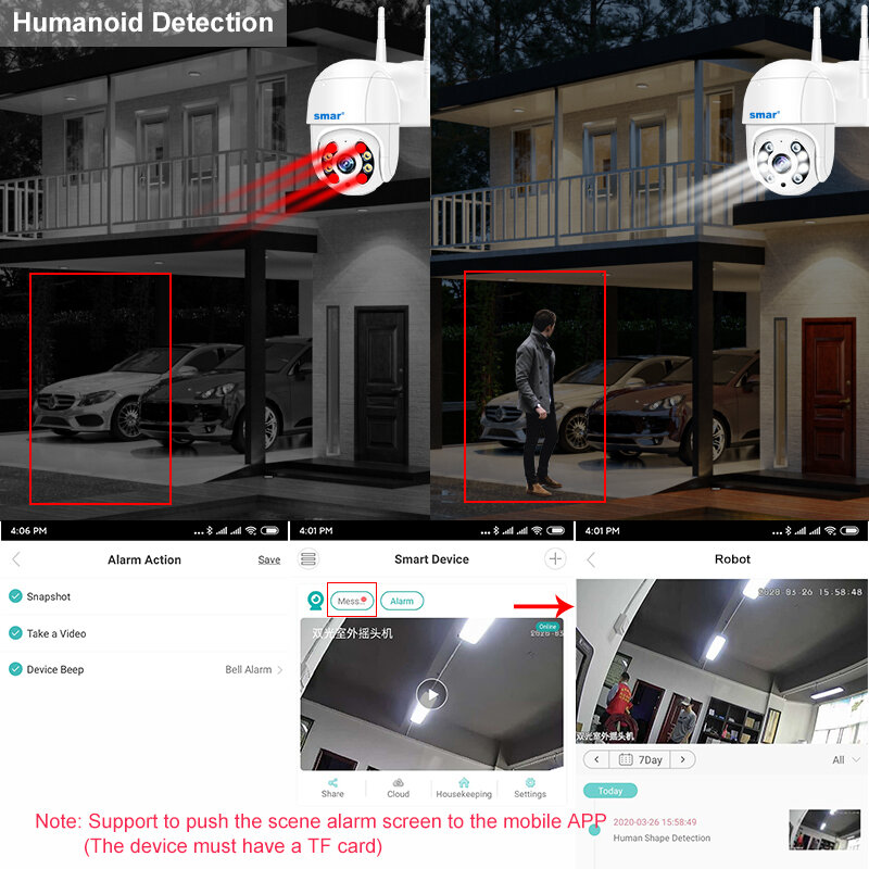 Neue 2 teile/los 4k 5mp 3mp 1080poutdoor ptz drahtlose IP-Kamera 4x digitale Zoom Geschwindigkeit Kuppel WiFi Sicherheit CCTV ai Humanoid erkennen