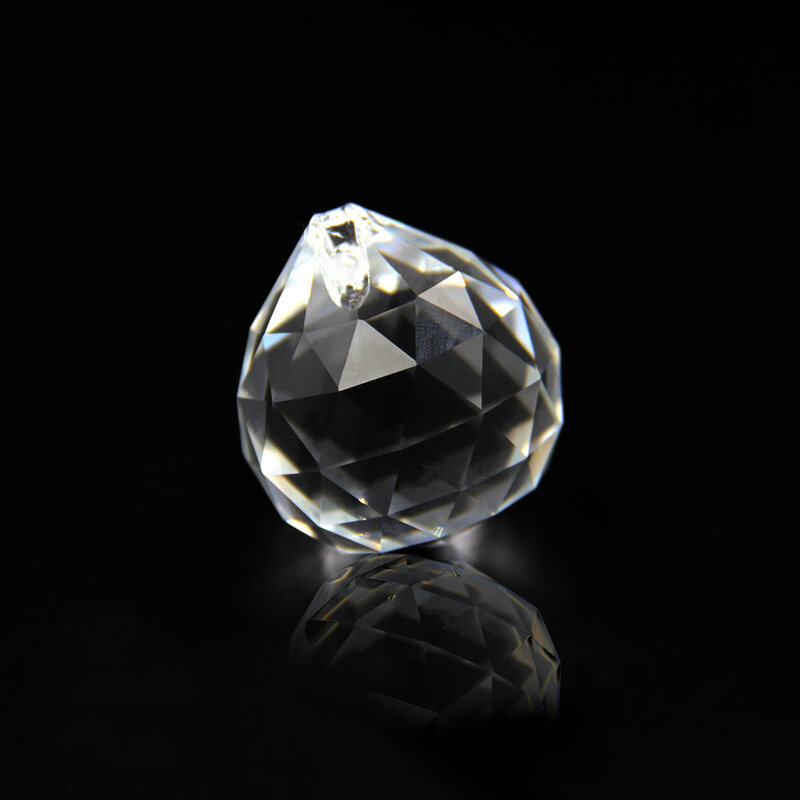 15mm 1 Stück Klar Kristalle Glas Facettierte Kugel Für Kronleuchter Shinning Prisma Anhänger Für Verkauf Regenbogen Licht