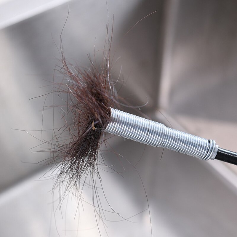 90 cm de longo esgoto limpeza fio drenagem cobra multifuncional garra cozinha banheiro tubulação draga ferramenta limpeza # bl4
