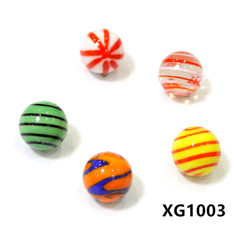 Contas de bolas de vidro murano 5 peças, personalizado estilo diferente murano ornamento de artesanato contas de jogos pinball brinquedos para crianças