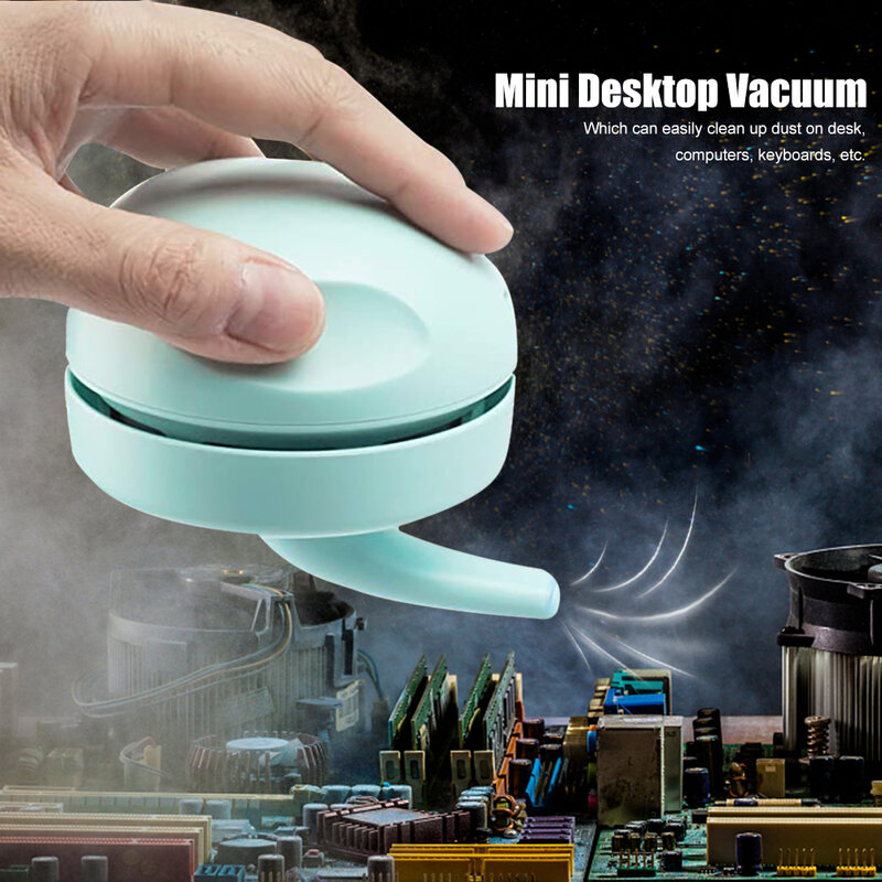 Mini Desktop Vacuum Mini Table Dust Catcher Cleaner Portable Handheld Cordless Sweeper For Desk Computers Keyboards